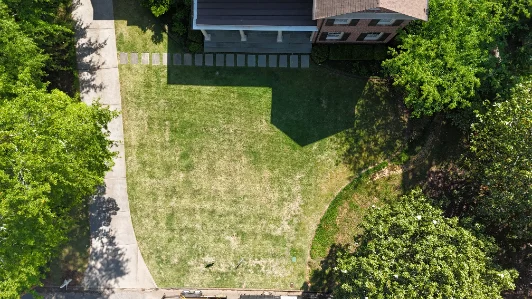 Atlanta lawn before soil-first treatment
